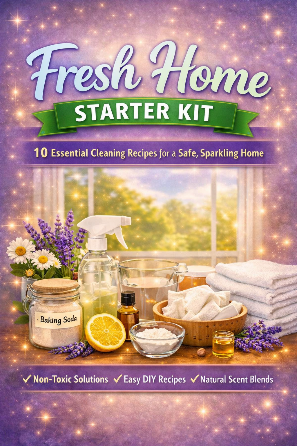 “Fresh Home Starter Kit: 10 Essential Cleaning Recipes for a Safe, Sparkling Home”